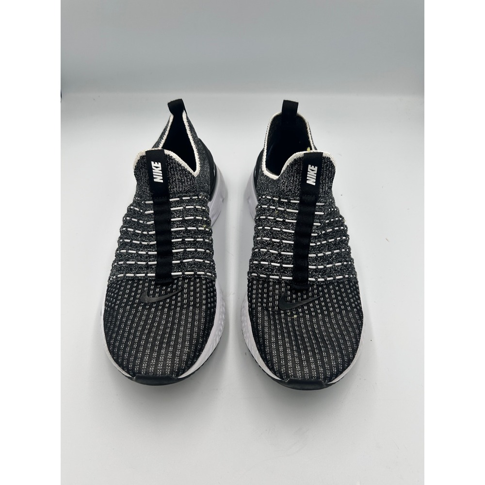 Nike Epic Phantom React Flyknit Black White Running Shoes BV0417-001 9.5 women's